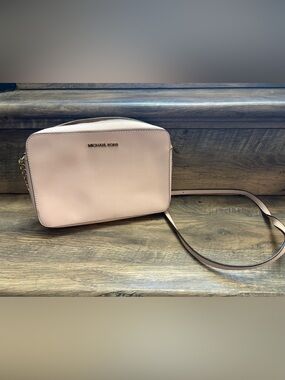 Michael Kors Blush Pink Saffiano Crossbody Bag